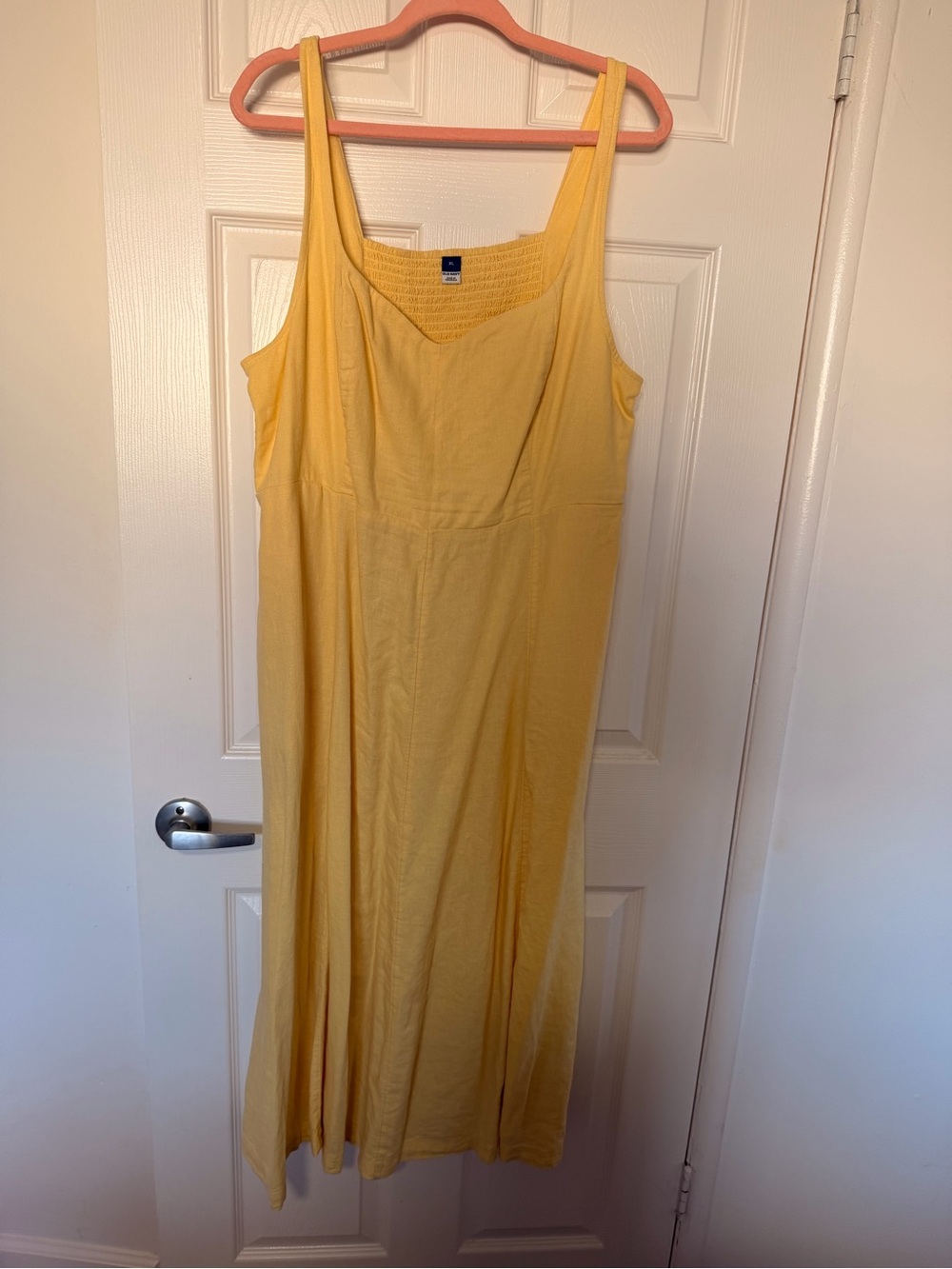 Old Navy Butter Yellow Fit & Flare Dress - Picture 5 of 5
